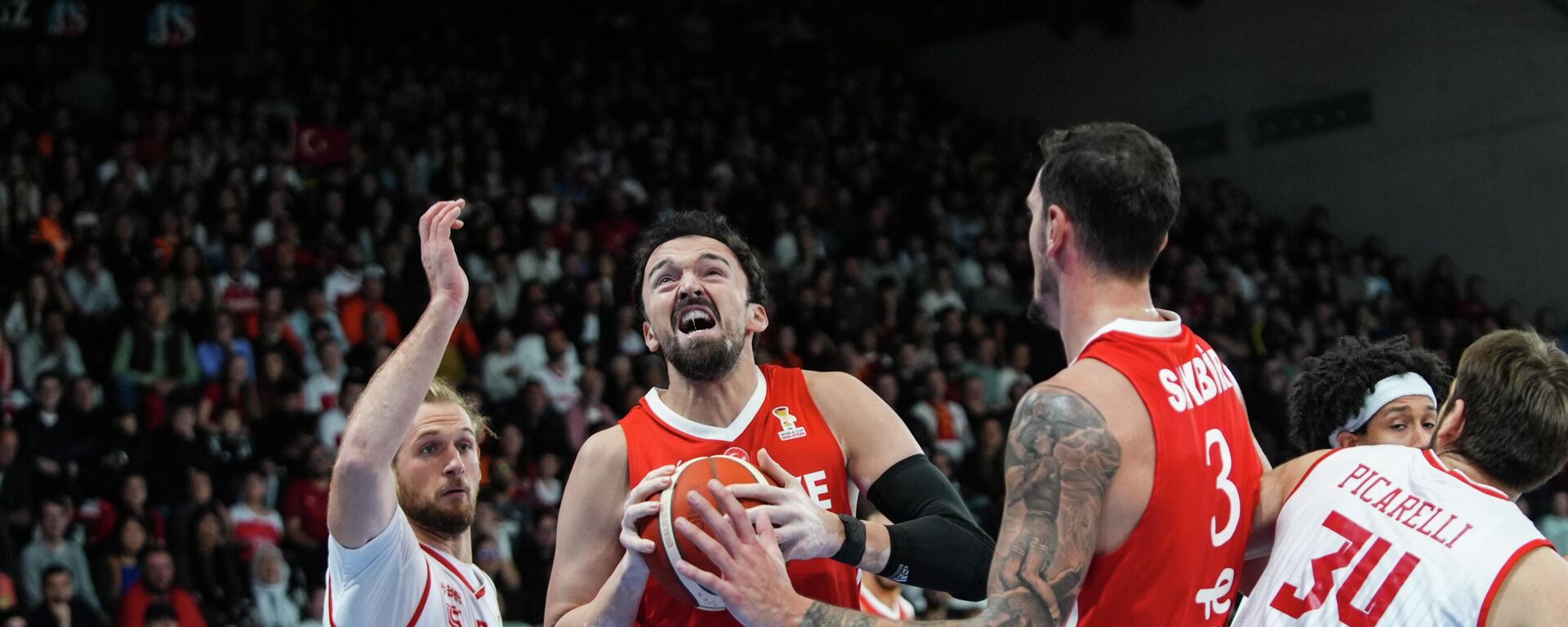 FIBA 2027 Dünya Kupası Avrupa Elemeleri 1. Tur C Grubu ikinci maçında Türkiye İsviçre ile mücadele etti - Sputnik Türkiye, 1920, 30.11.2025