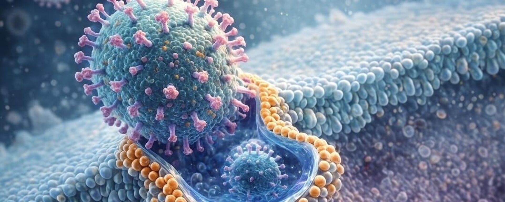 Virüs ve hücre - Sputnik Türkiye, 1920, 04.12.2025