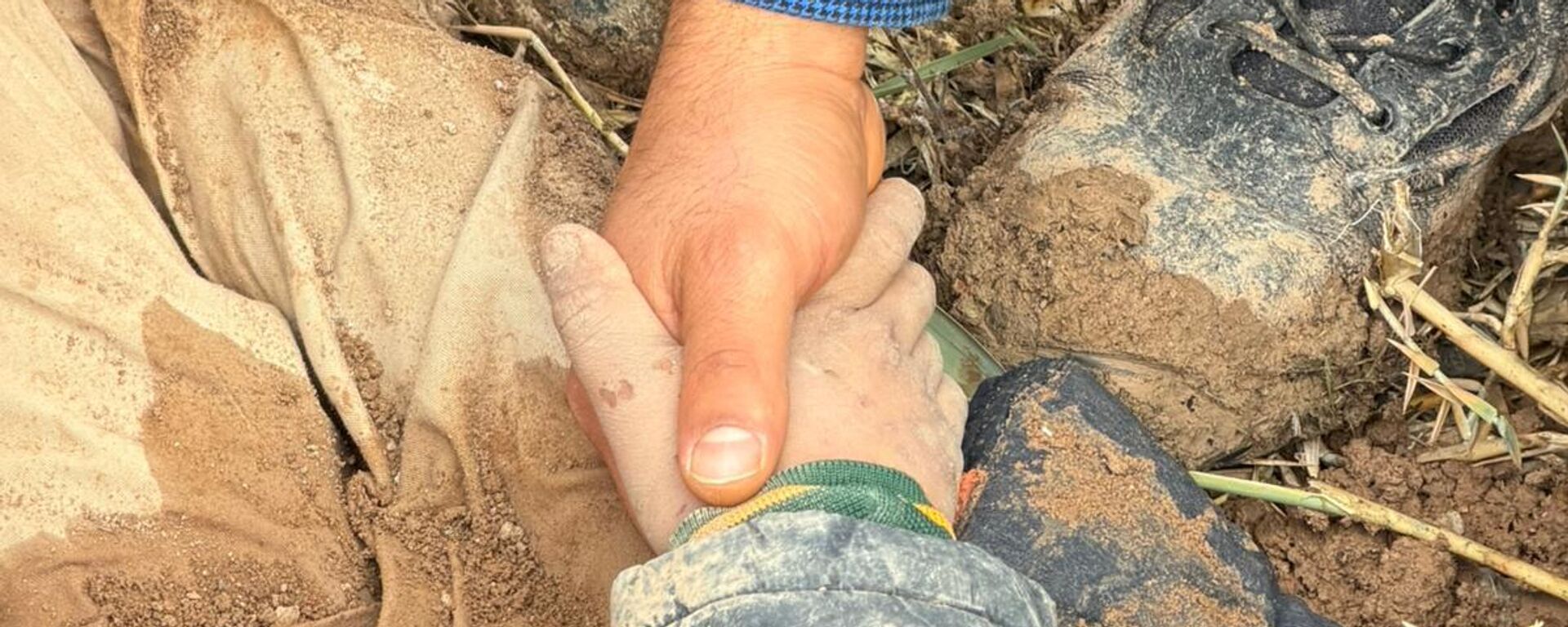 Hatay'ın Reyhanlı ilçesinde kayıp olarak aranan Suriye uyruklu 10 yaşındaki çocuk vücudunun bir bölümünün gömüldüğü topraktan yaralı halde çıkarılıp hastaneye kaldırıld - Sputnik Türkiye, 1920, 07.12.2025