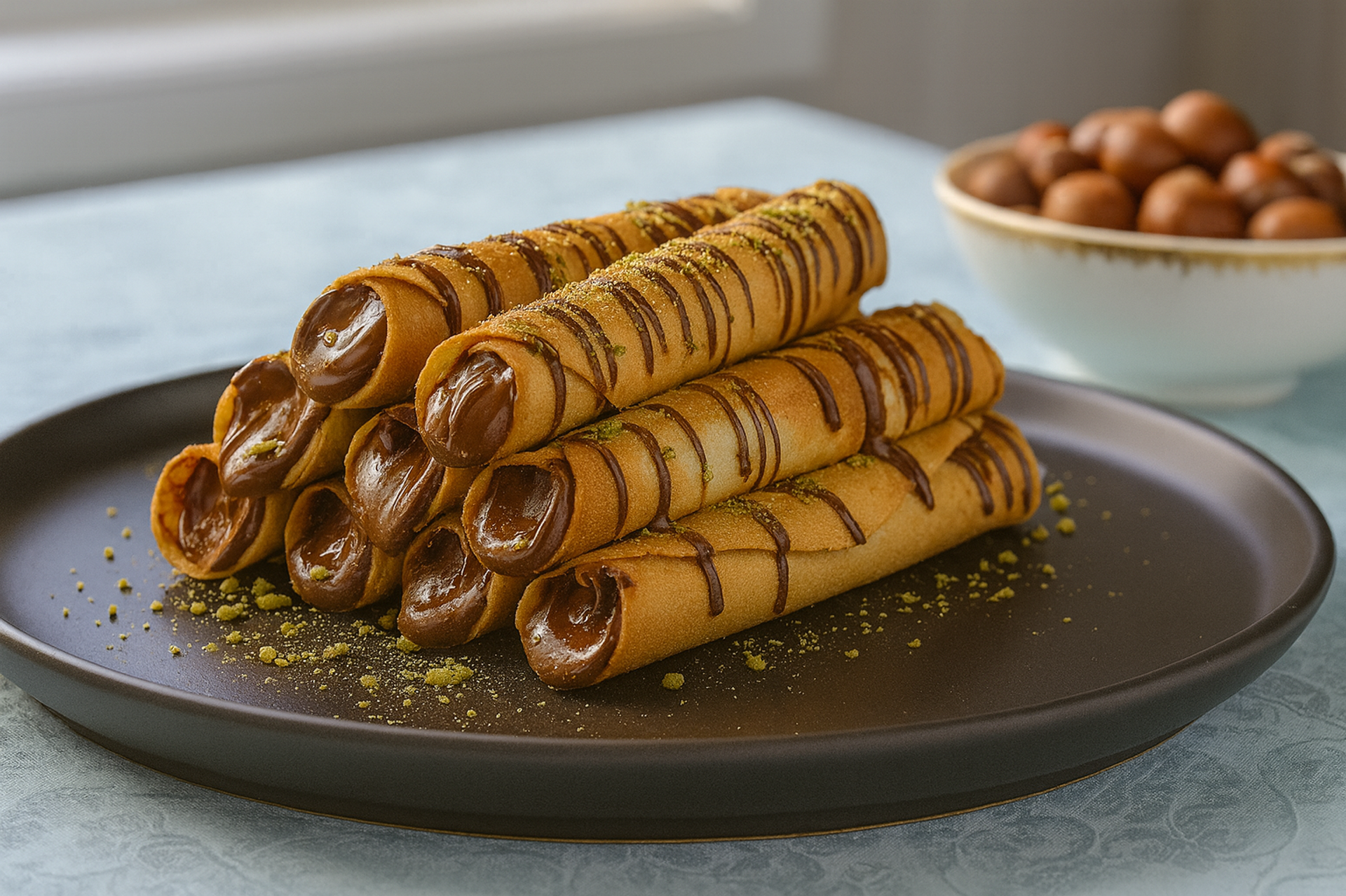 Çıtır çikolata ruloları - Sputnik Türkiye, 1920, 12.12.2025