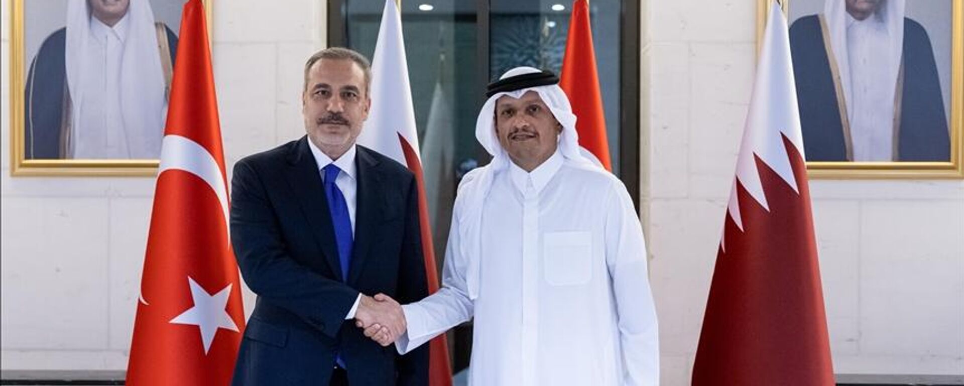 Dışişleri Bakanı Hakan Fidan ve Katar Başbakanı Al Sani - Sputnik Türkiye, 1920, 04.06.2026