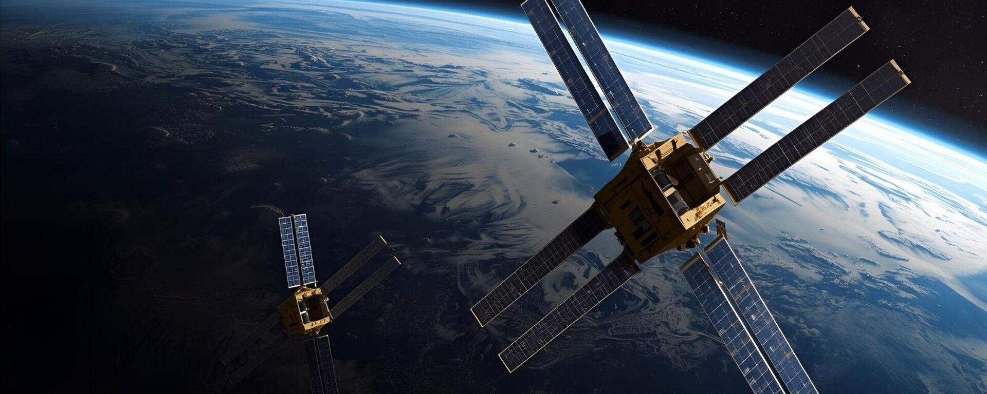 Dünya yörüngesindeki uydular (Temsili görsel)  - Sputnik Türkiye, 1920, 16.12.2025