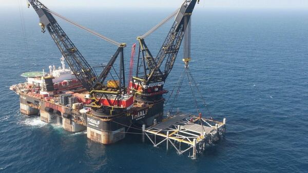 İsrail'in Akdeniz'deki Leviathan gas sahası - Sputnik Türkiye
