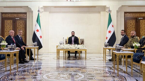 Yaşar Güler, Hakan Fidan, Ahmed Şara, Hasan Şeybani - Sputnik Türkiye