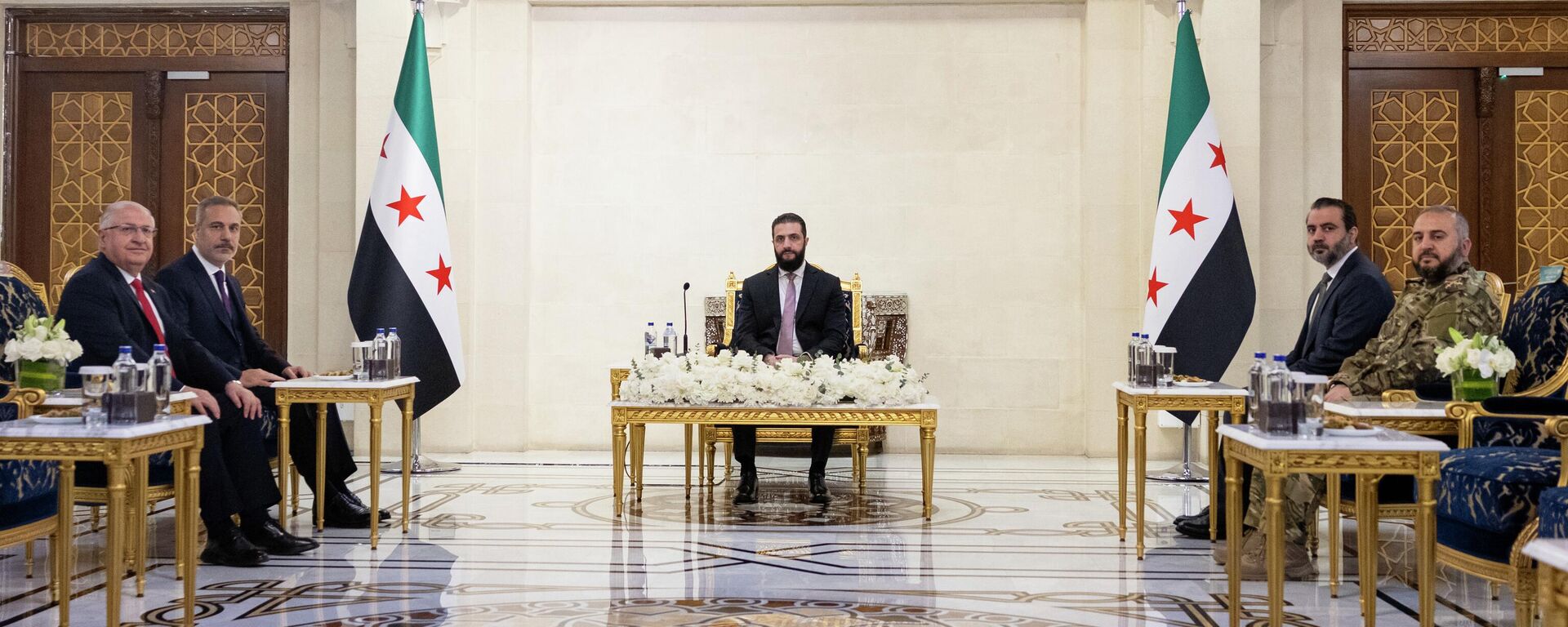 Yaşar Güler, Hakan Fidan, Ahmed Şara, Hasan Şeybani - Sputnik Türkiye, 1920, 22.12.2025