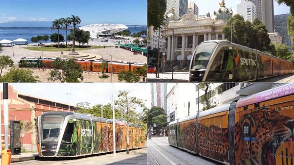 Sputnik markalı tramvaylar Rio de Janeiro'da sefere başladı - Sputnik Türkiye