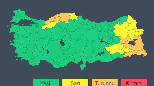 İçişleri Bakanlığı meteorolojik uyarı - Sputnik Türkiye