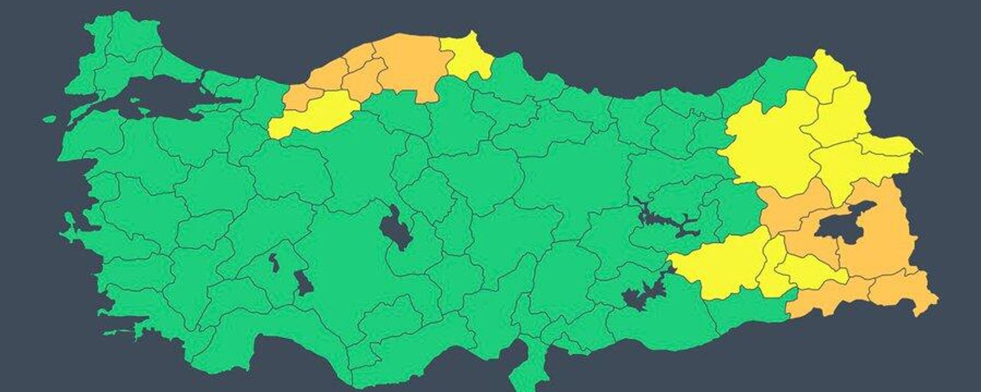 İçişleri Bakanlığı meteorolojik uyarı - Sputnik Türkiye, 1920, 28.12.2025