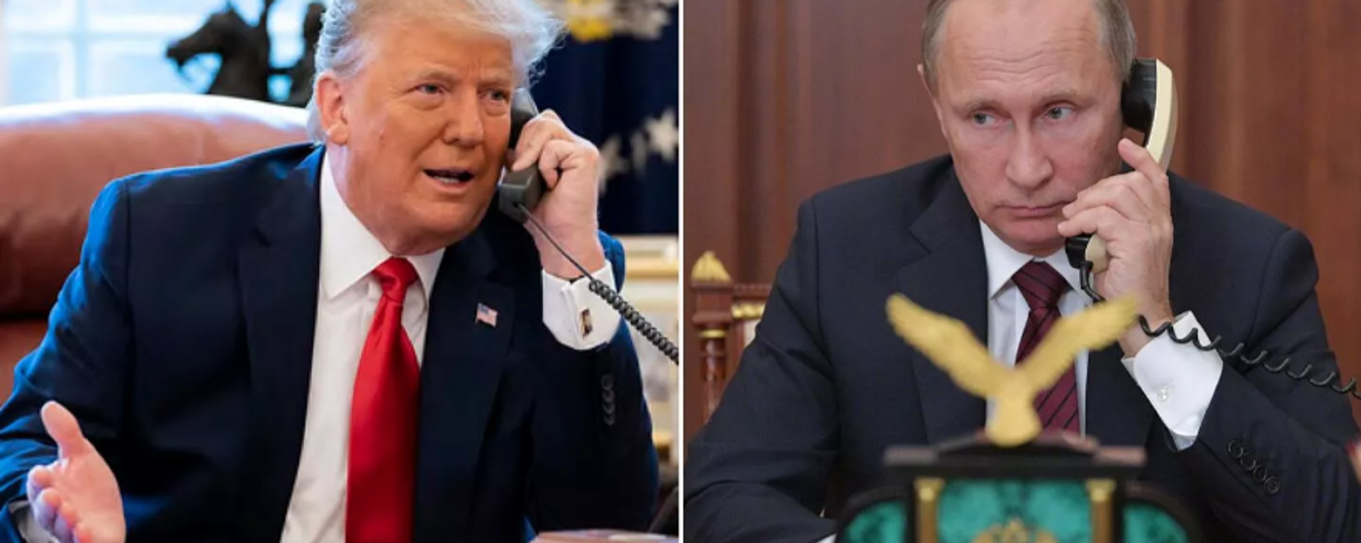 Donald Trump-Vladimir Putin telefon görüşmesi - Sputnik Türkiye, 1920, 09.10.2026