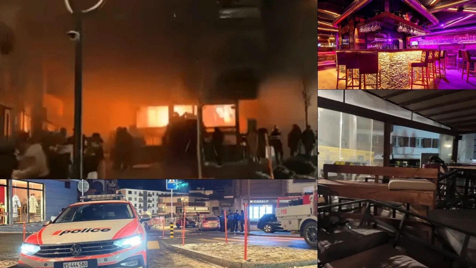 İsviçre Alpleri'nde yılbaşı kutlamalarında yangın - Sputnik Türkiye, 1920, 01.01.2026