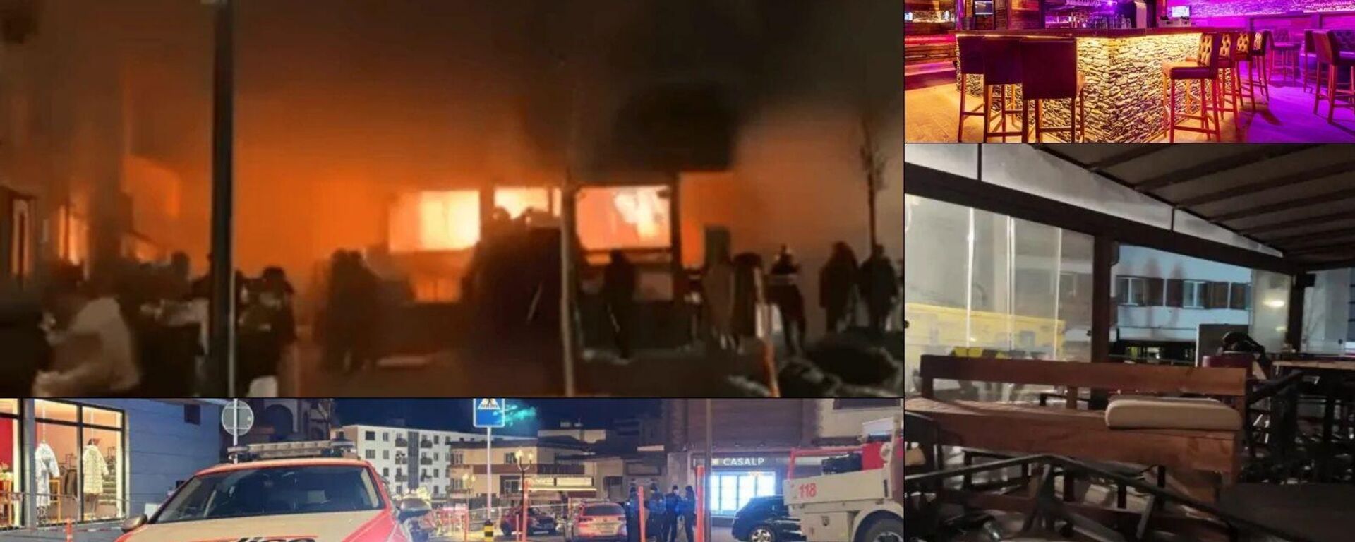 İsviçre Alpleri'nde yılbaşı kutlamalarında yangın - Sputnik Türkiye, 1920, 01.01.2026