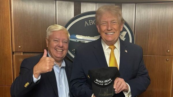 ABD'li Senatör Lindsey Graham ve Donald Trump - Sputnik Türkiye