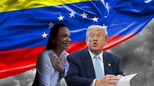 Machado, Trump - Sputnik Türkiye