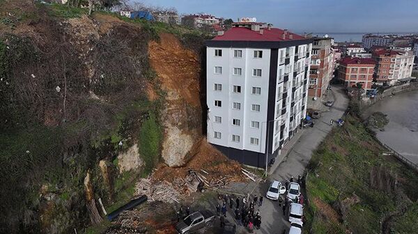 Trabzon'da heyelan - Sputnik Türkiye