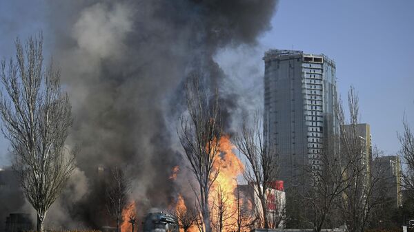 yangın itfaiye müdahale  - Sputnik Türkiye