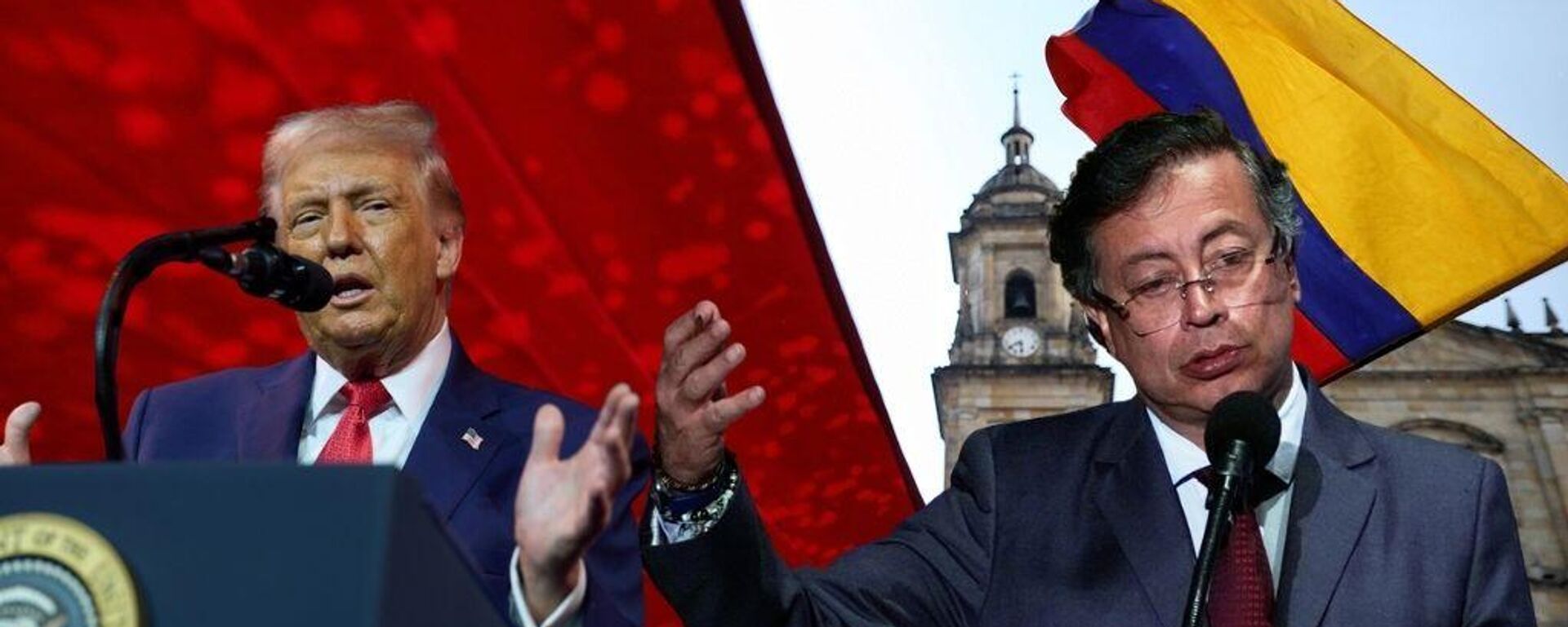 ABD Başkanı Donald Trump, Kolombiya Devlet Başkanı Gustavo Petro - Sputnik Türkiye, 1920, 08.01.2026