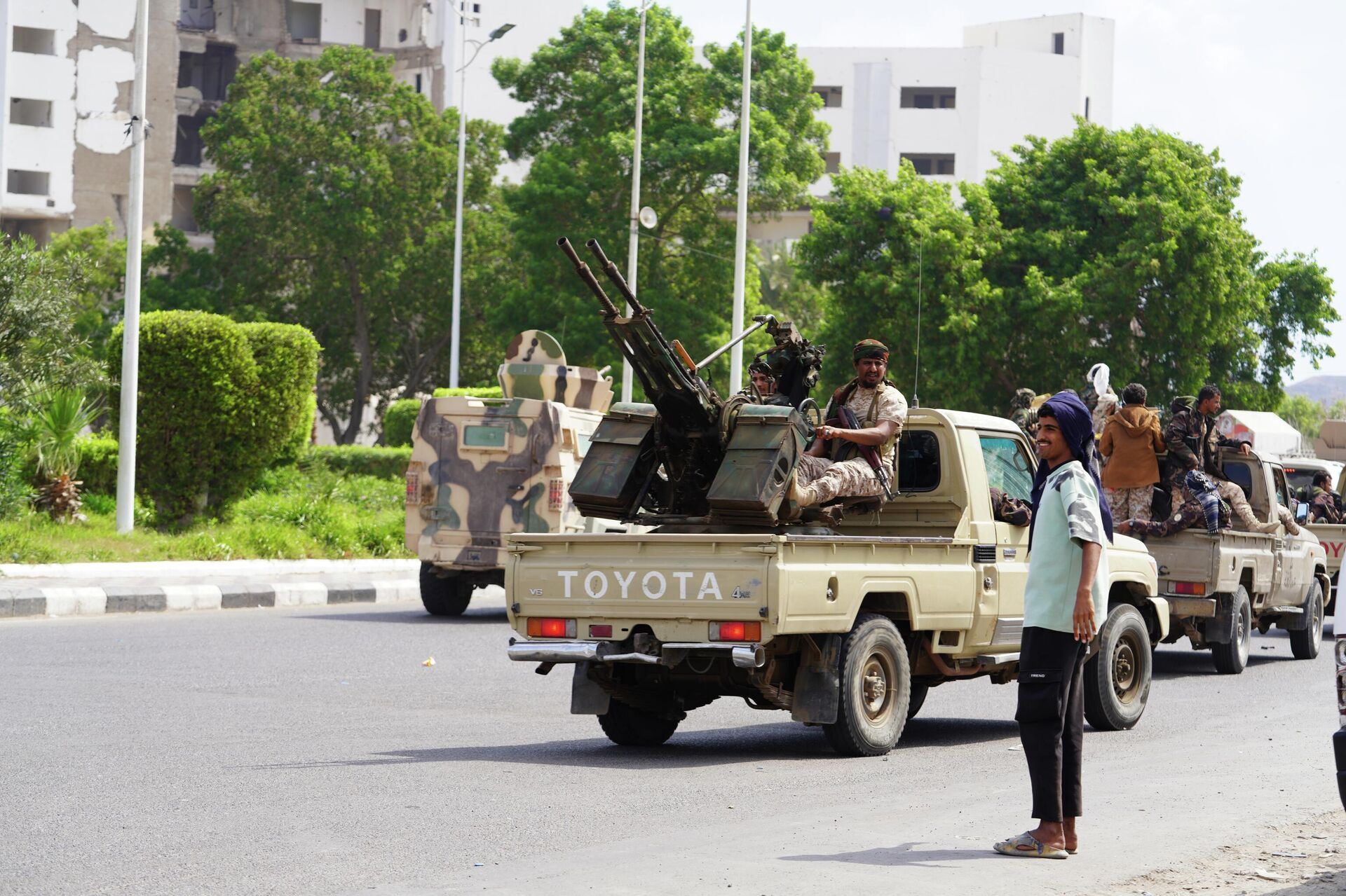 Yemen’de Başkanlık Konseyi’ne bağlı Vatan Kalkanı Güçleri Aden'de devriye gezdi. - Sputnik Türkiye, 1920, 09.01.2026