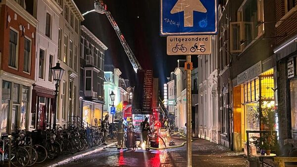 Hollanda’nın Utrecht kentinde meydana gelen patlama - Sputnik Türkiye