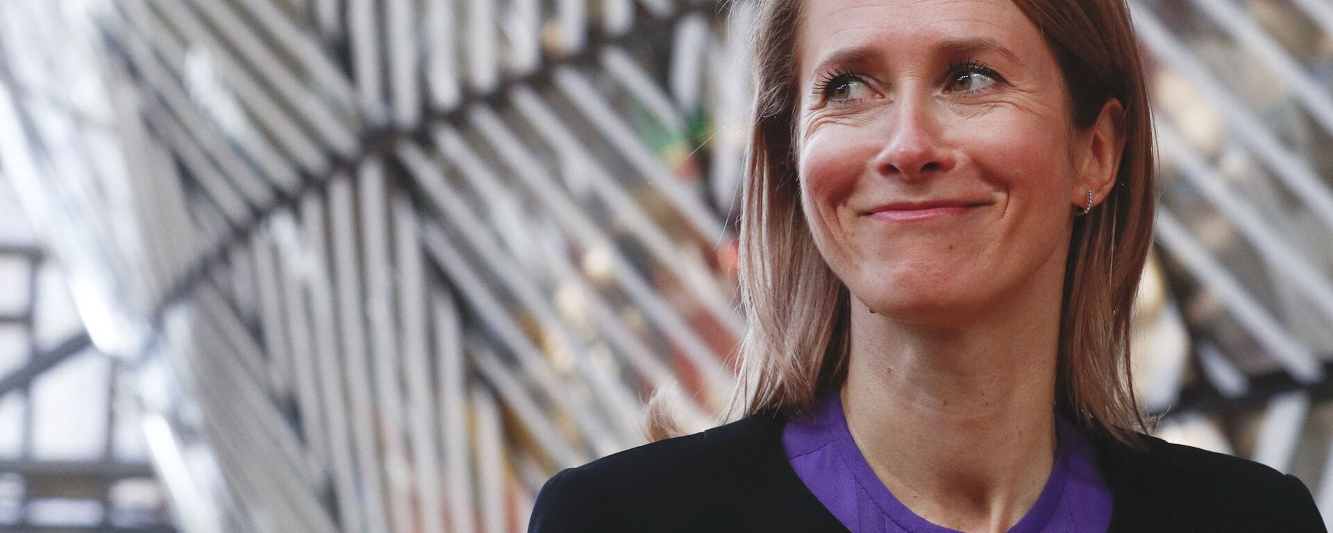 Estonia's Prime Minister Kaja Kallas arrives for an EU summit at the European Council building in Brussels, Tuesday, May 25, 2021. - Sputnik Türkiye, 1920, 18.01.2026