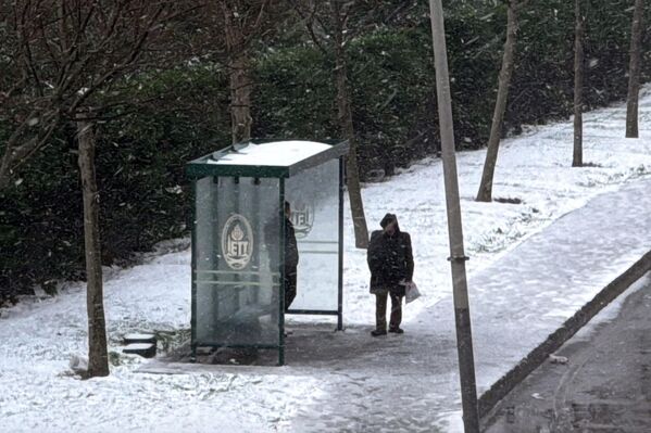 İstanbul'da aralıklarla devam eden kar yağışı bazı ilçelerde etkili oldu. Avrupa Yakası'nda Başakşehir ve çevresinde yüksek kesimler karla kaplandı.  - Sputnik Türkiye