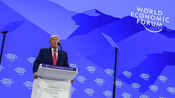 Trump, Davos'taki Dünya Ekonomik Forumu'nda konuşma yapıyor - Sputnik Türkiye
