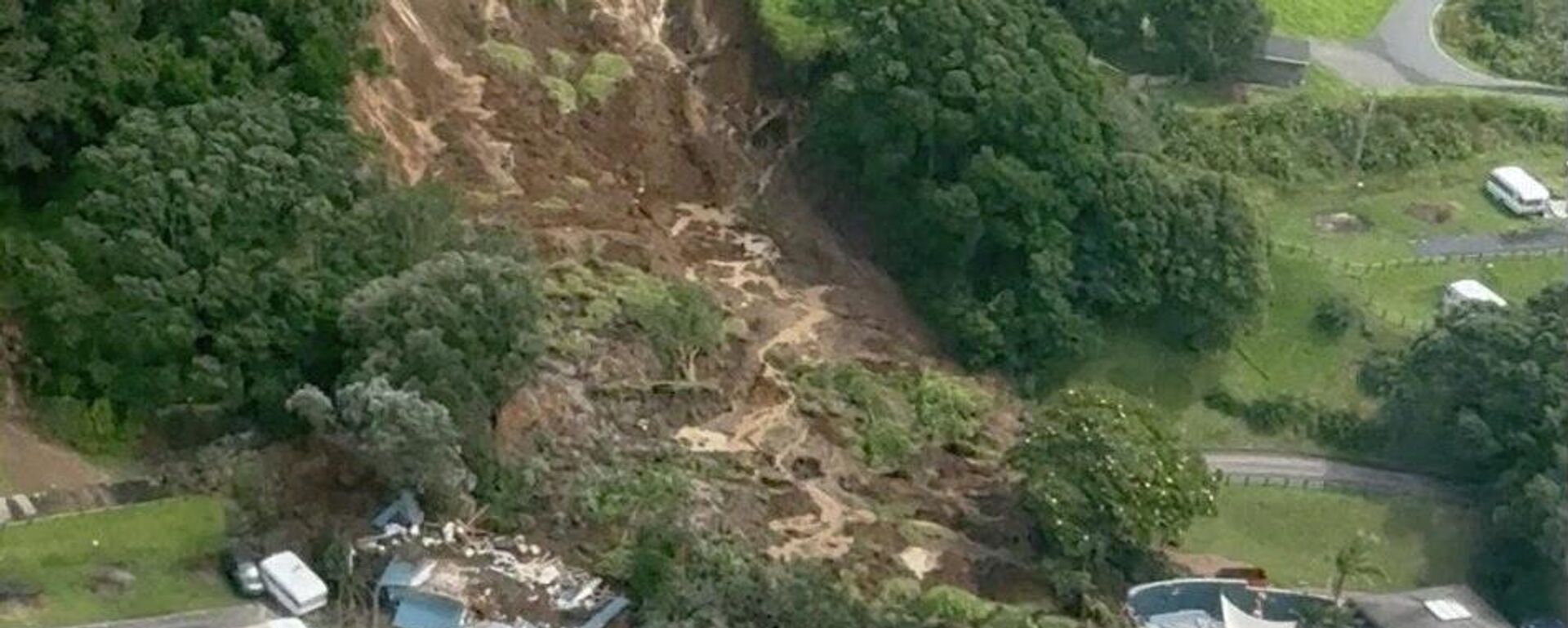 Yeni Zelanda'da sel ve toprak kaymaları meydana geldi - Sputnik Türkiye, 1920, 22.01.2026