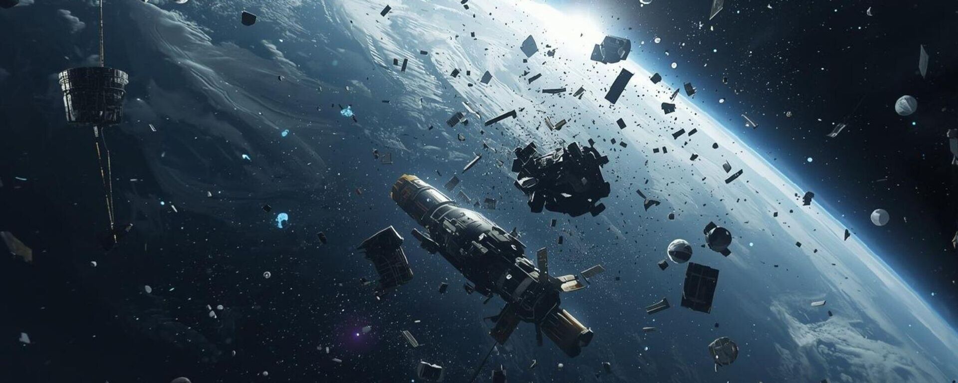 Yörüngeden çıkıp uzay çöpü haline gelen eski uydular (Temsili Görsel)  - Sputnik Türkiye, 1920, 29.04.2026
