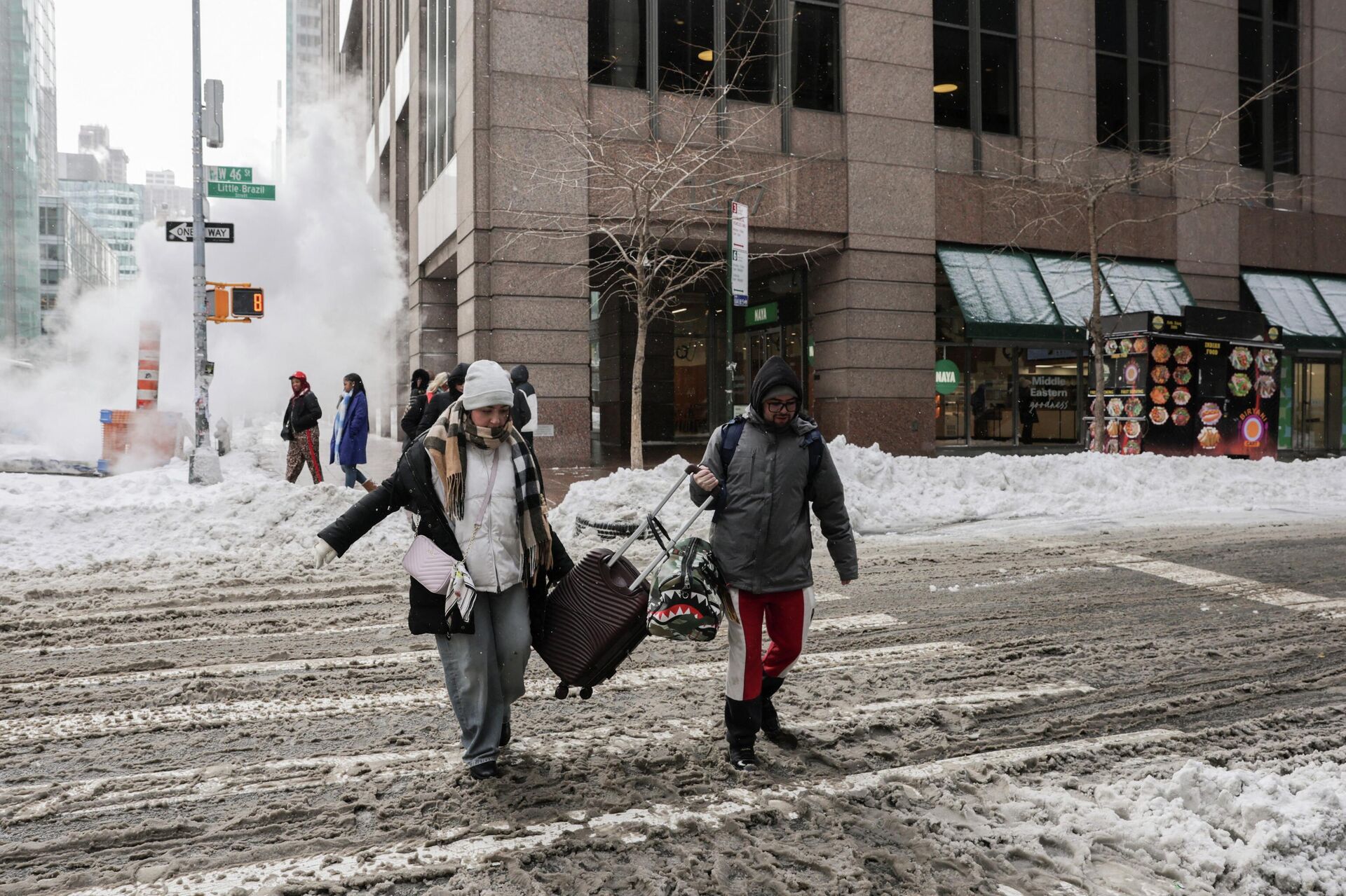 ABD'de tarihi kar fırtınası - Sputnik Türkiye, 1920, 27.01.2026