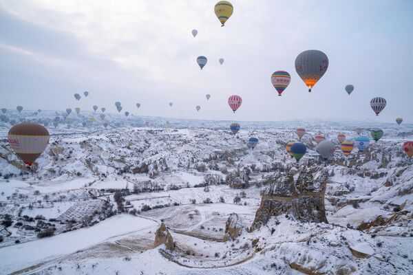Kapadokya'dan kartpostallık görüntüler - Sputnik Türkiye