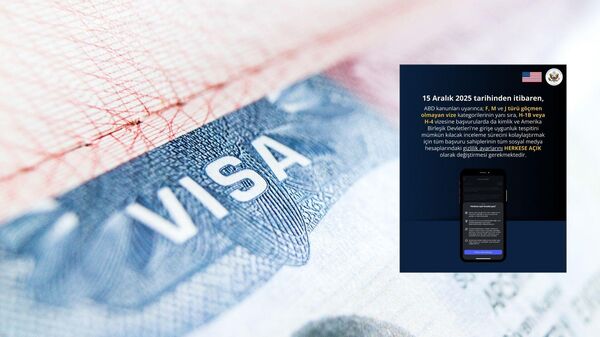 ABD vizelerinde yeni şart - Sputnik Türkiye