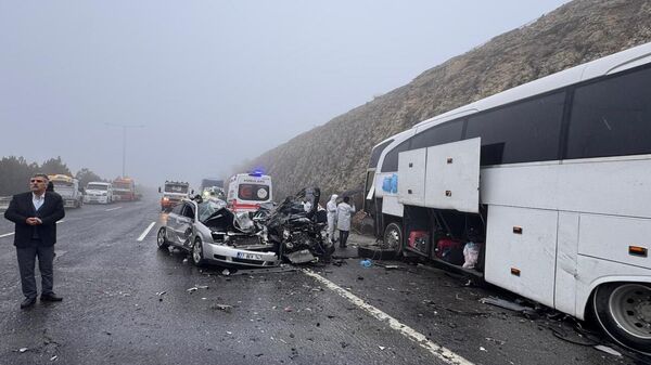 Tarsus-Adana-Gaziantep Otoyolu'nda zincirleme trafik kazası: Ölü ve yaralılar var - Sputnik Türkiye