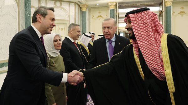  Enerji ve Tabii Kaynaklar Bakanı Alparslan Bayraktar ve Suudi Arabistan Veliaht Prensi Muhammed bin Selman - Sputnik Türkiye