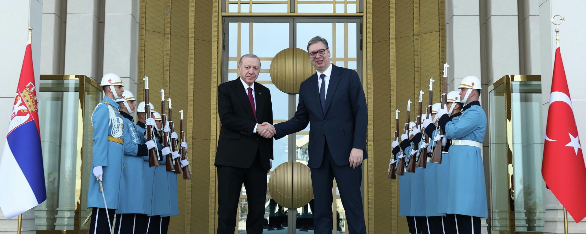 Cumhurbaşkanı Recep Tayyip Erdoğan ve Sırbistan Cumhurbaşkanı Aleksandar Vucic - Sputnik Türkiye, 1920, 07.03.2026