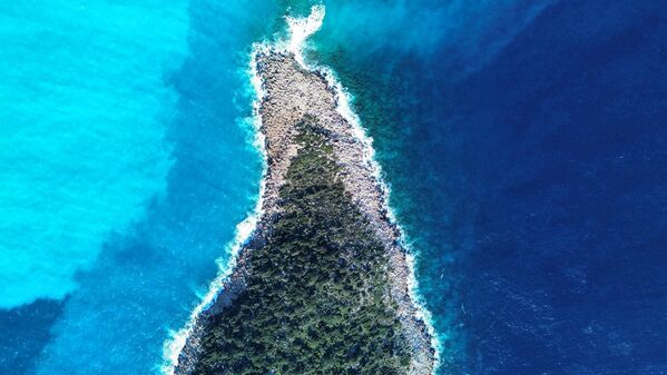 Ortaya çıkan güzel manzara, drone ile havadan görüntülendi. - Sputnik Türkiye