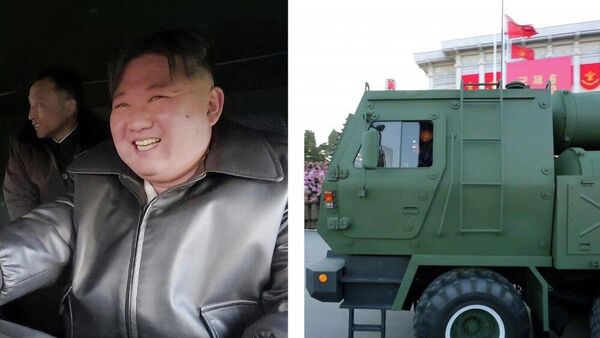 Kuzey Kore lideri Kim Jong-un yeni çoklu roketatar sistemini test etti - Sputnik Türkiye