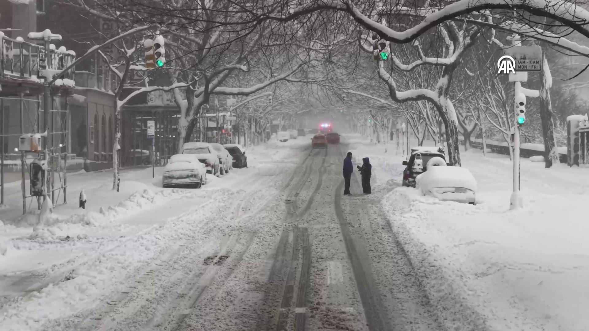 New York kar fırtınası altında - Sputnik Türkiye, 1920, 24.02.2026
