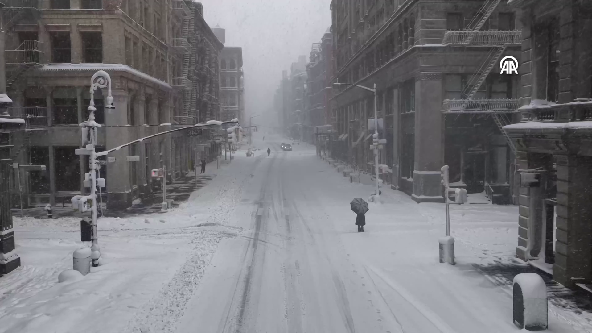 New York kar fırtınası altında - Sputnik Türkiye, 1920, 24.02.2026