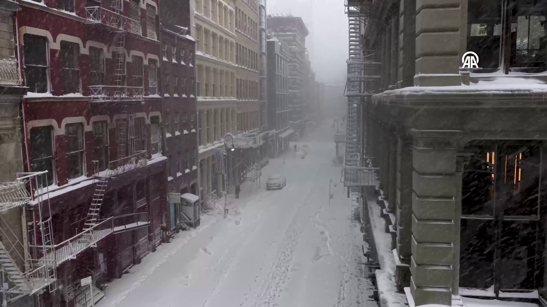 New York kar fırtınası altında - Sputnik Türkiye, 1920, 24.02.2026