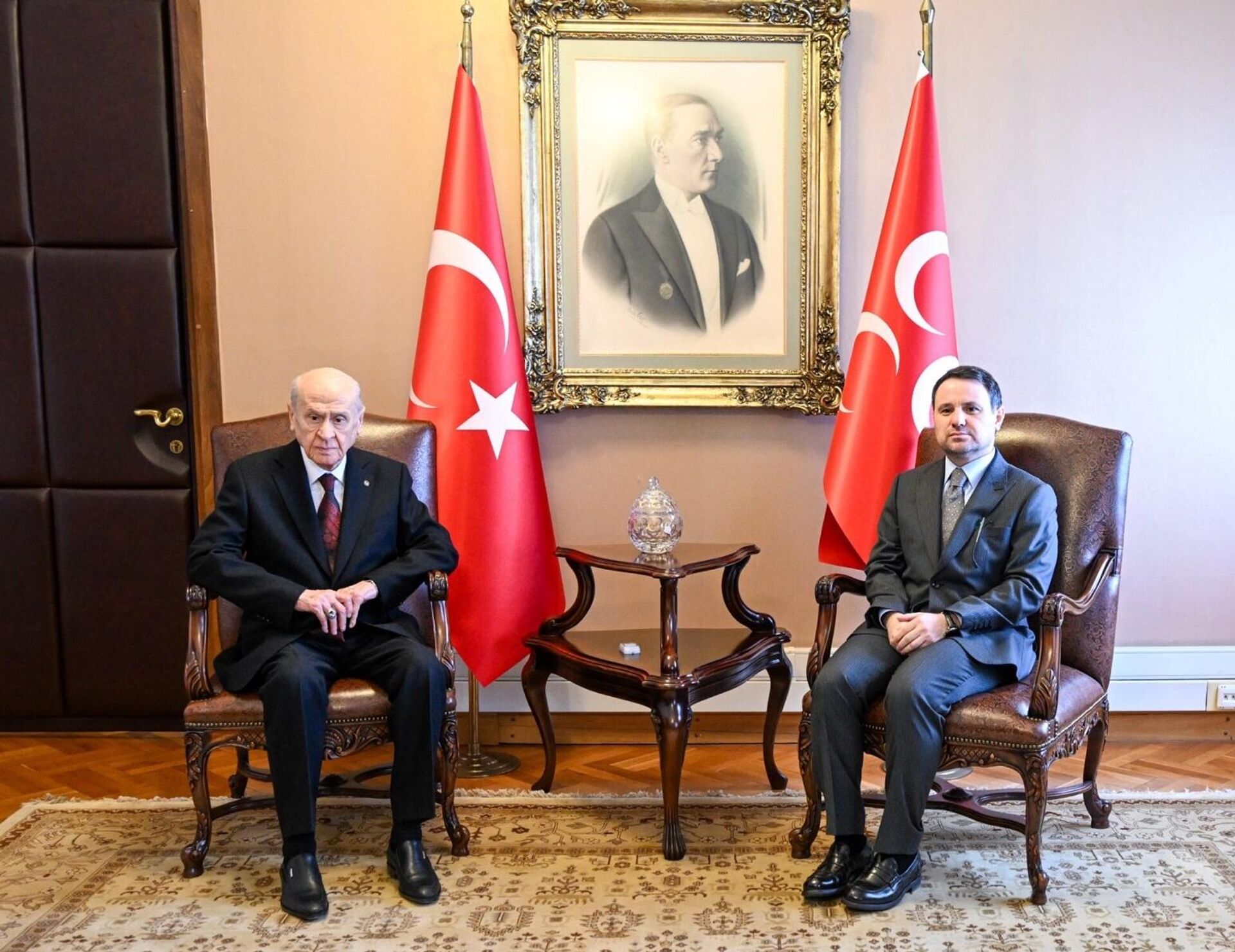Adalet Bakanı Gürlek, MHP Genel Başkanı Bahçeli'yi ziyaret etti
 - Sputnik Türkiye, 1920, 24.02.2026