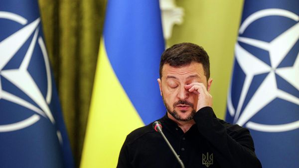 Ukrayna Devlet Başkanı Vladimir Zelenskiy, 3 Ekim 2024’te Kiev’de NATO Genel Sekreteri Mark Rutte ile düzenlenen ortak basın toplantısında gazetecilere konuşuyor. - Sputnik Türkiye
