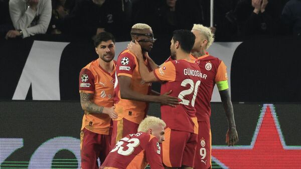 UEFA Şampiyonlar Ligi son 16 turu play-off turu rövanş maçında Juventus ve Galatasaray takımları İtalya'nın Torino kentinde bulunan Juventus Stadyumu'nda karşılaştı - Sputnik Türkiye