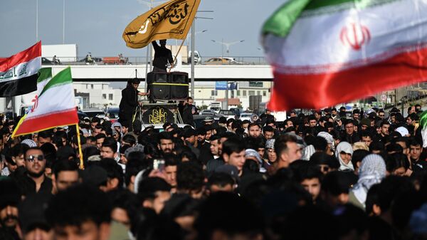 Hamaney'in ardından Irak'ta ABD karşıtı gösteriler düzenlendi - Sputnik Türkiye