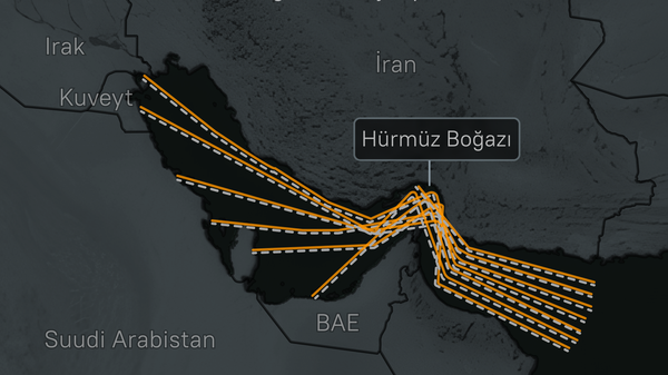 Hürmüz Boğazı üzerinden petrol ve doğalgaz sevkiyatı güzergahları - Sputnik Türkiye