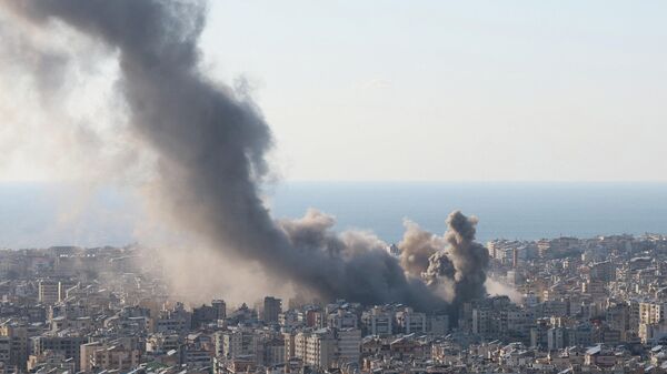 İsrail, Lübnan'ın başkenti Lübnan'ı vuruyor - Sputnik Türkiye