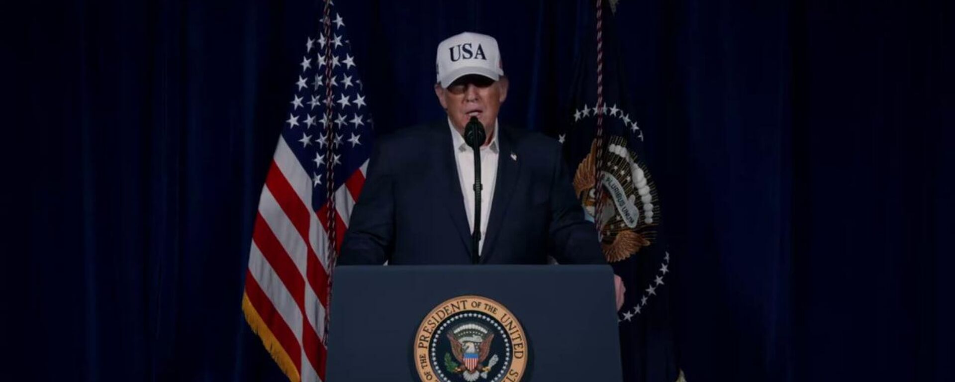 President Donald Trump in the video address posted on Truth Social - Sputnik Türkiye, 1920, 04.03.2026