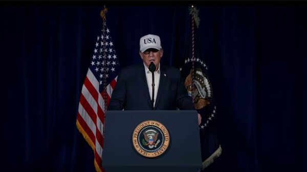 President Donald Trump in the video address posted on Truth Social - Sputnik Türkiye