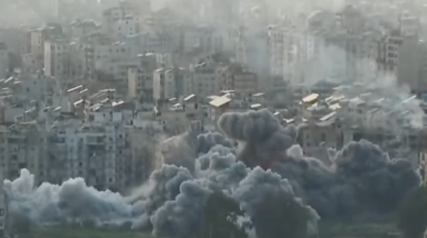 Lübnan'ın başkenti Beyrut'a İsrail'den yeni saldırı dalgası - Sputnik Türkiye