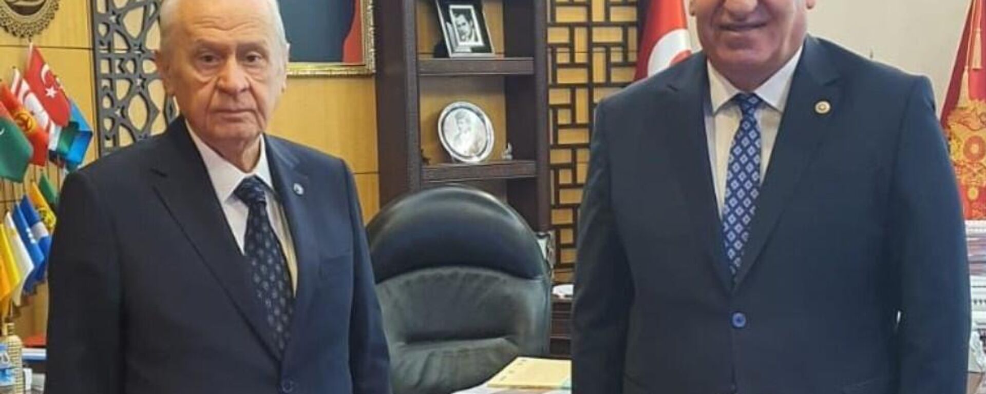 MHP Genel Başkanı Devlet Bahçeli ve Ramazan Kaşlı - Sputnik Türkiye, 1920, 11.03.2026