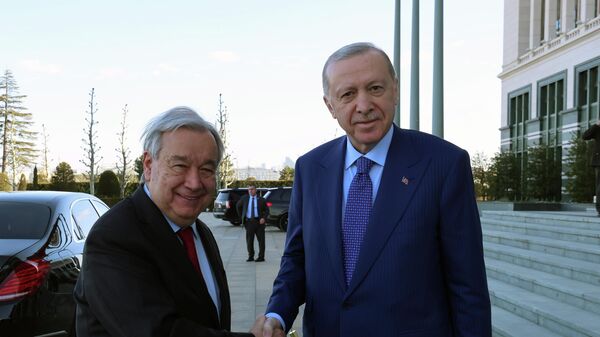BM Genel Sekreteri Guterres ve Cumhurbaşkanı Erdoğan - Sputnik Türkiye