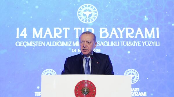 Cumhurbaşkanı Erdoğan, 14 Mart Tıp Bayramı iftar programında konuştu - Sputnik Türkiye